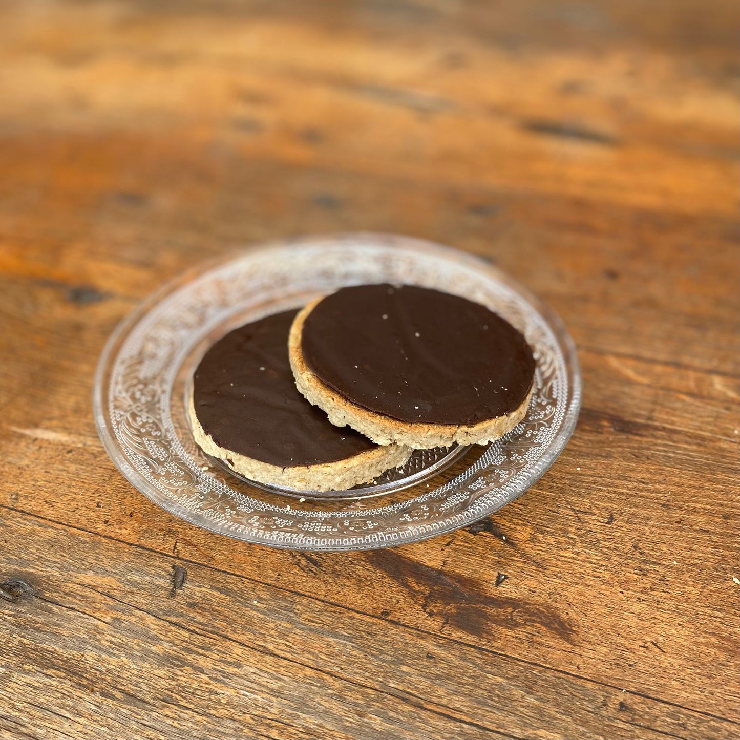 Galletón de avena tradicional con chocolate